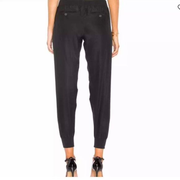 ATM ANTHONY THOMAS MELILLO Black 100% SILK Joggers - Picture 9 of 9